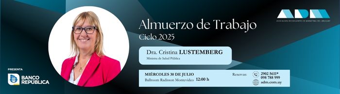 Almuerzo de Trabajo: Dra. Cristina Lustemberg, Ministra de Salud Pública